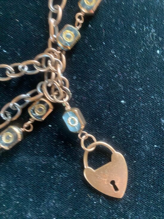quirky Vintage copper-tone necklace - Picture 4 of 5